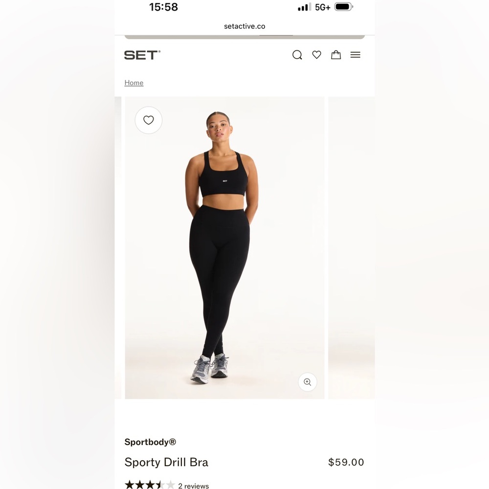 Set Active Sport Drill Bra